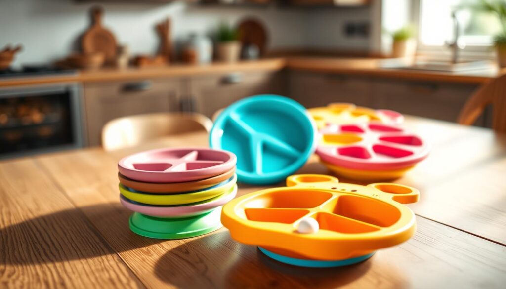 Ezpz‑Style Silicone Baby Plates